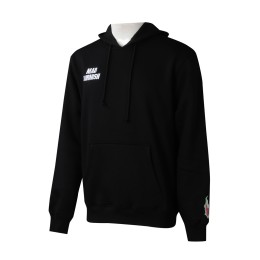 Z527 Group Customized Black Sweater Design Men's Hooded Drawstring Embroidered Printed LOGO Sweater Sweater Center Z527 Group Customized Black Sweater Design Men's Hooded Drawstring Embroidered Printed LOGO Sweater Sweater Center